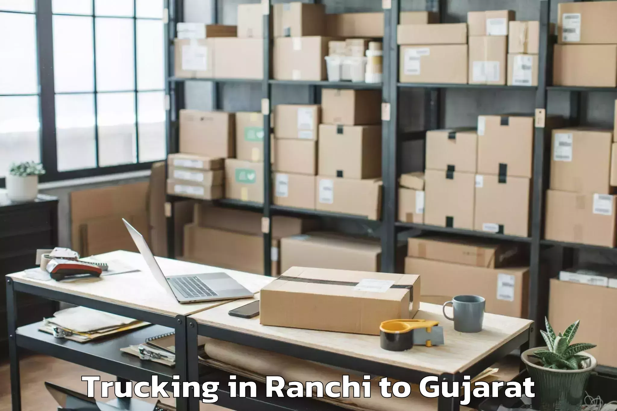 Easy Ranchi to Tharad Trucking Booking